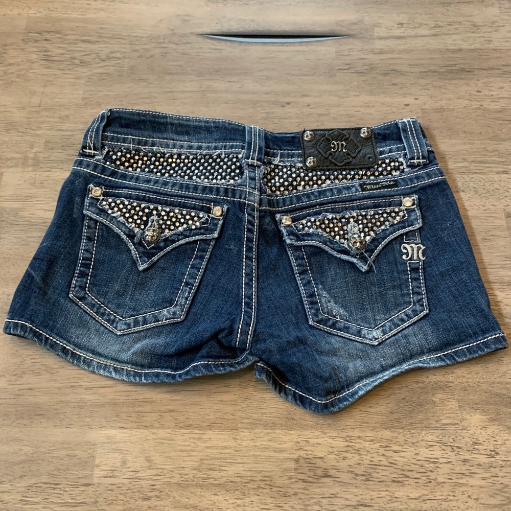 Miss Me Rhinestone Shorts